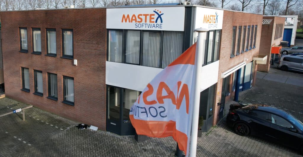 New logo at the office building.