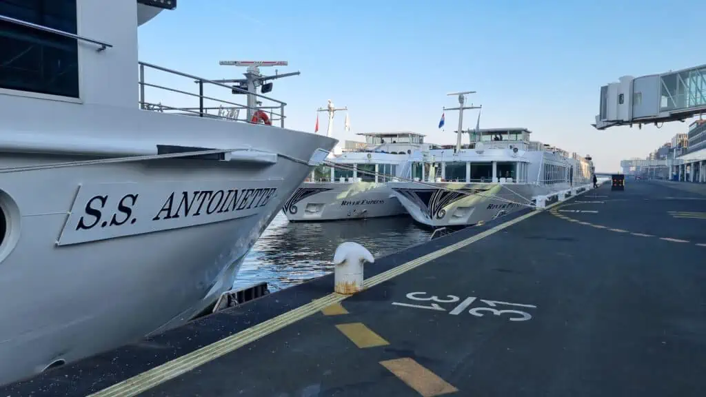 Uniworld cruise ships in Amsterdam